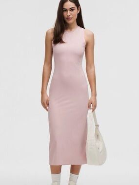 lululemon athletica | Dresses | Lululemon Nulu Twist Front Midi Dress |  Poshmark